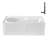 Streamline 60 in. x 32 in. Acrylic Right-Hand Drain Alcove Bathtub in Glossy White With External Drain-108300983