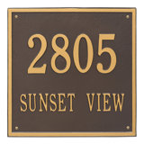 2-Line Wall Address Plaque