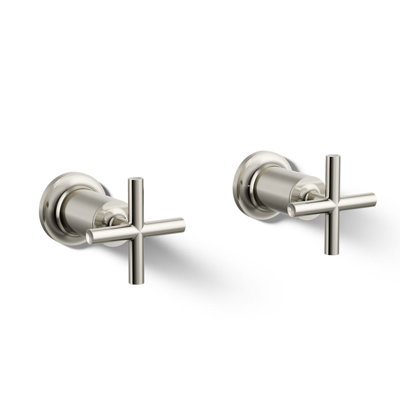 Purist High-Flow Bath Valve Trim with Cross Handle