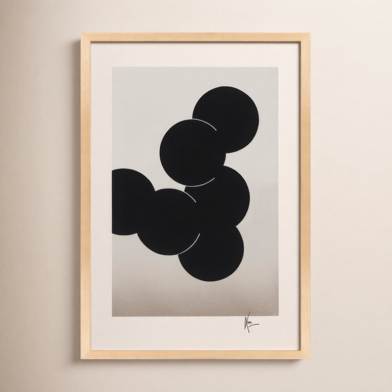 Orbit par Lee Lessem - Art mural encadré, Brun, H 30 po x l 21 po x P 1,25 po