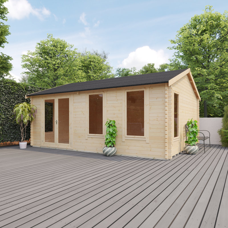 The Gamma Tongue & Groove Log Cabin 20x16w