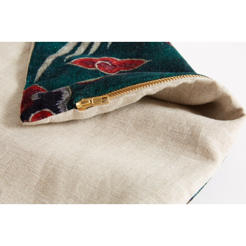 No Velvet Reversible Throw Pillow
