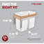Poubelle escamotable en bois Rev-A-Shelf -93983901-93983902