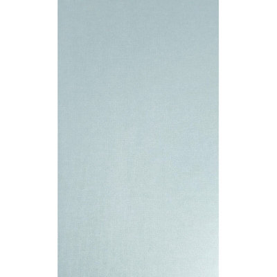 Kamoura Soft Light Blue Faux Woven Sack Fabric Textured Plain Wallpaper Roll