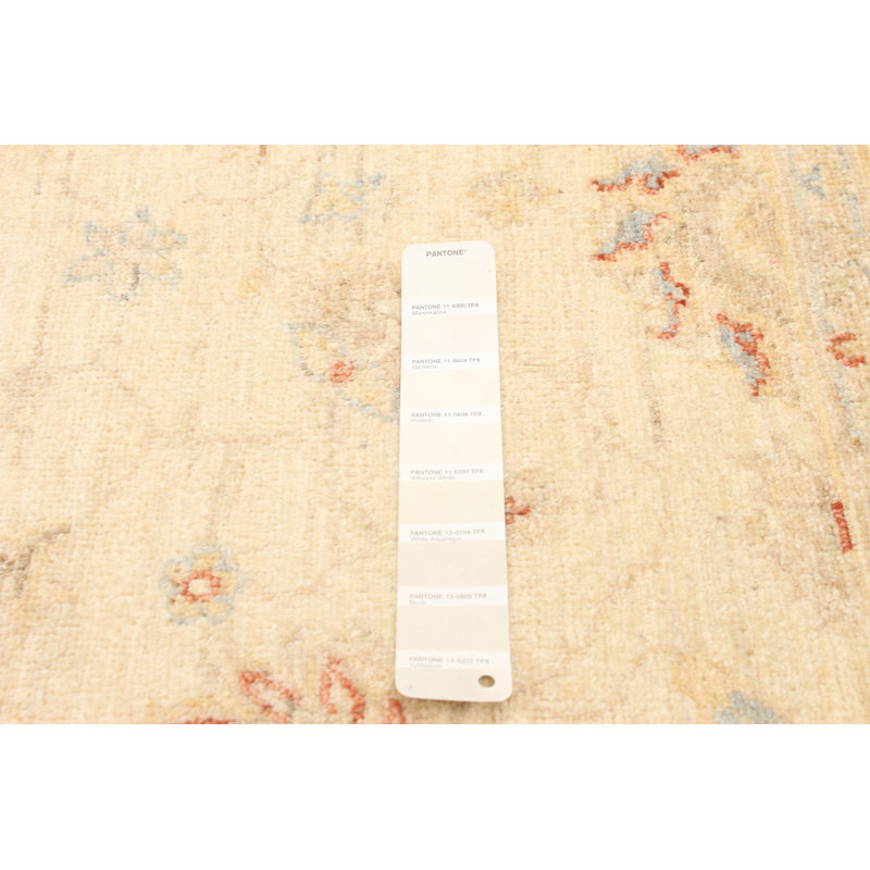Tapis unique en laine noué à la main 5 pi 4 po x 7 pi 7 po nouvel âge Gwenni