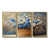 Toile avec cadre flottant or