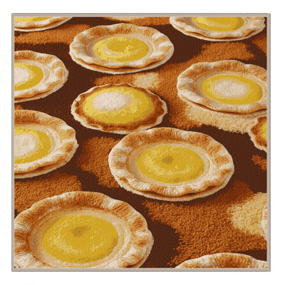  Tapis lavable et pastel de nata