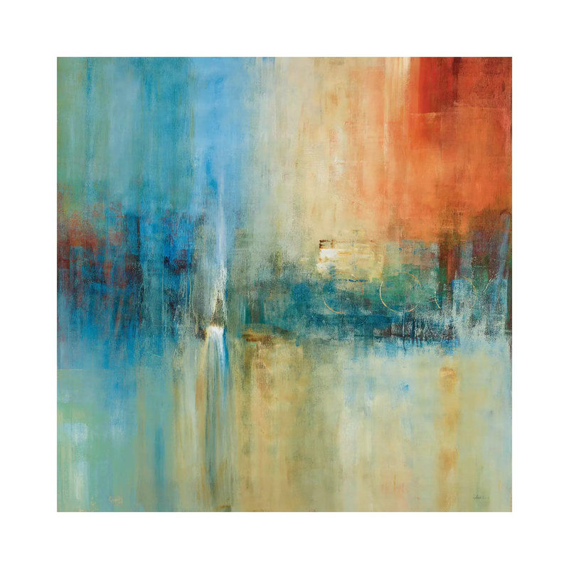 «Blue Cascade» par Simon Addyman - reproduction d'art, Toile tendue, H 12 po x l 12 po x P 1,5 po