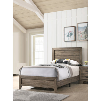 Magnifique meuble de chambre à coucher en bois à finition grise 1pc
