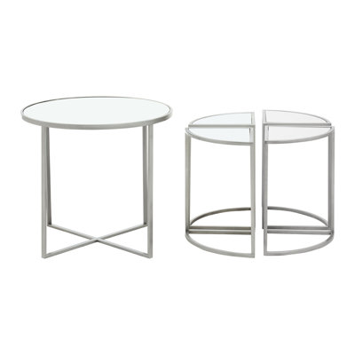 Edney Glass Top Nesting Tables