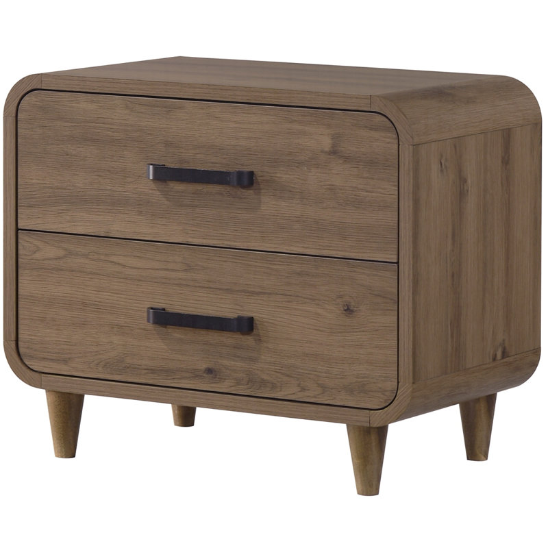 Table de chevet à deux tiroirs 1pc