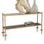 Gold Chiseled Console-Black Granite