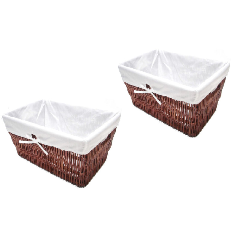 Brambly Cottage Decorative Basket, Brown, 18cm H x 41cm W x 28cm D 