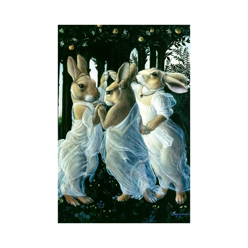 Bunny Graces by Melinda Copper - Wrapped Canvas Print, 66.04 cm H x 45.72 cm W x 1.91 cm D