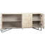 Montero 84-Inch Reclaimed Pine And Iron 4-Door Sideboard In A Light Warm Wash Finish