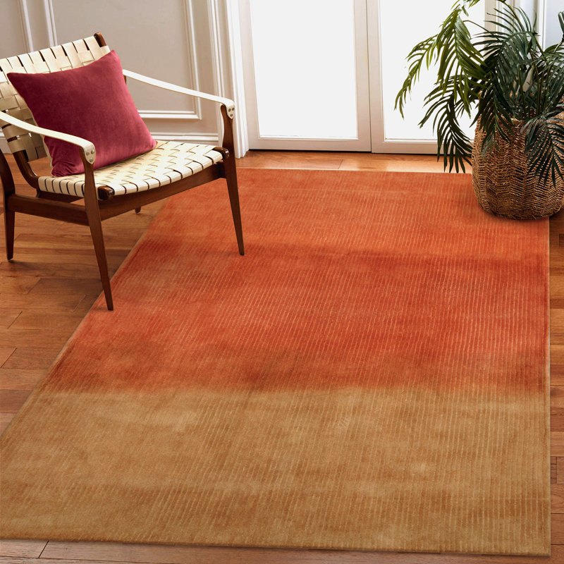 Tapis d'intérieur à rayures tibétaines Gragg, Rectangle 3 pi 6 po x 5 pi 6 po