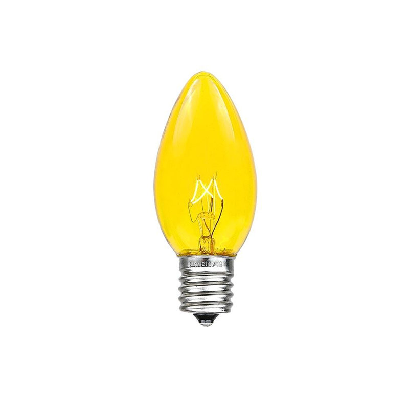 Ampoules d’extérieur c7, Jaune