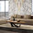 Brown Solid Wood Rectangular Coffee Table-227351756
