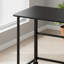 Petit bureau pliant noir convenant à une salle d'étude / chambre / bureau à domicile, pliable et peu encombrant