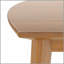 Table de salle à manger moderne de 47 pouces de style Mid-Century, table de salle à manger en bois massif pour 4 personnes, table minimaliste pour la salle à manger, table de salle à manger rectangulaire, assemblage facile
