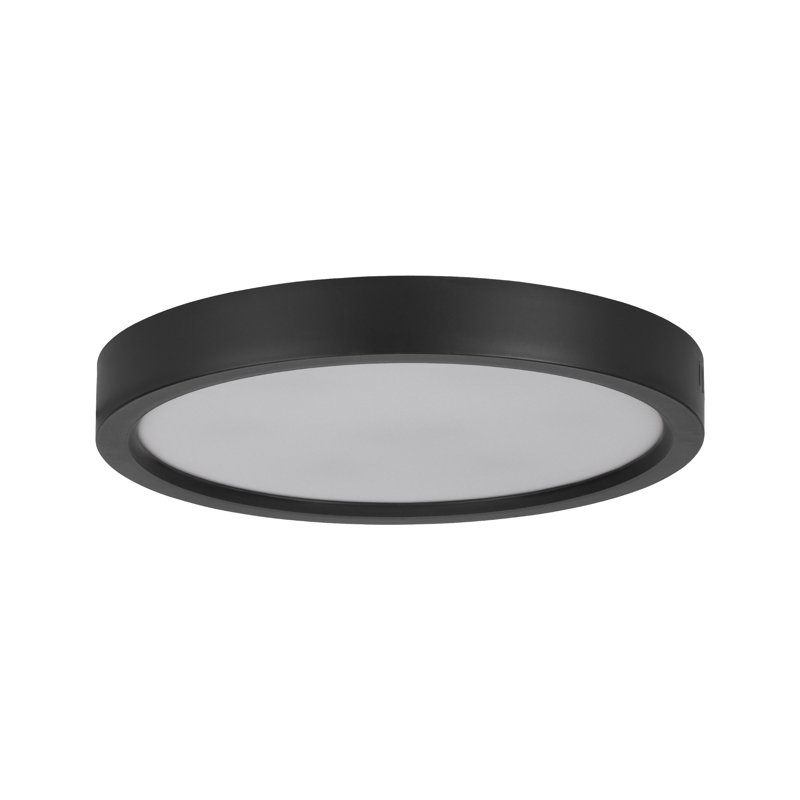 Denean LED Flush Mount, Black