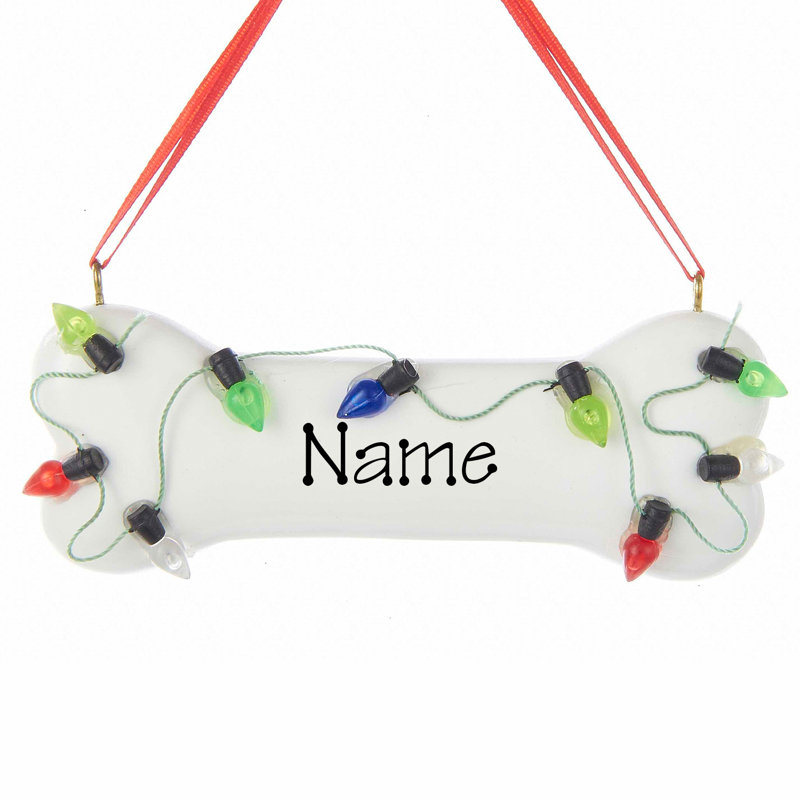 Ornement de figurine suspendu pour chien personnalisé, Oui