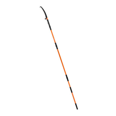 Manual Pole Saw 3.88417ft Steel Black+Orange Extendable