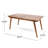 Outdoor 69" Solid Wood Dining Table