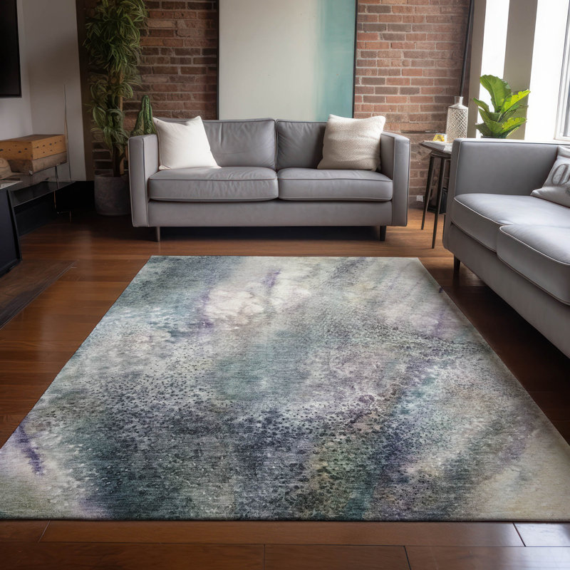 Tapis intérieur / extérieur Kyrie avec envers antidérapant, Rectangle 9 pi x 12 pi
