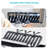 Home Zone Living Foldable X-Frame Dish Drying Rack with Drip Tray and Utensil Caddy