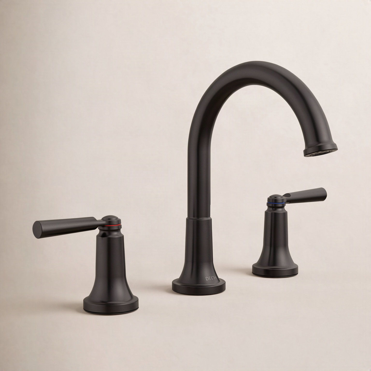 Saylor™ Widespread Bathroom Faucet with Drain, Matte Black