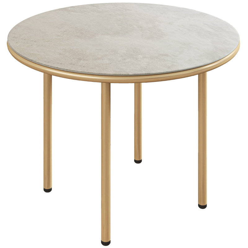 Round Metal Outdoor Coffee Table , 60cm W 60cm D