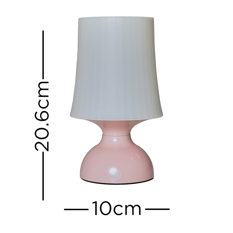 Generre 20.6cm Battery Powered Integrated LED Outdoor Table Lamp, Pink