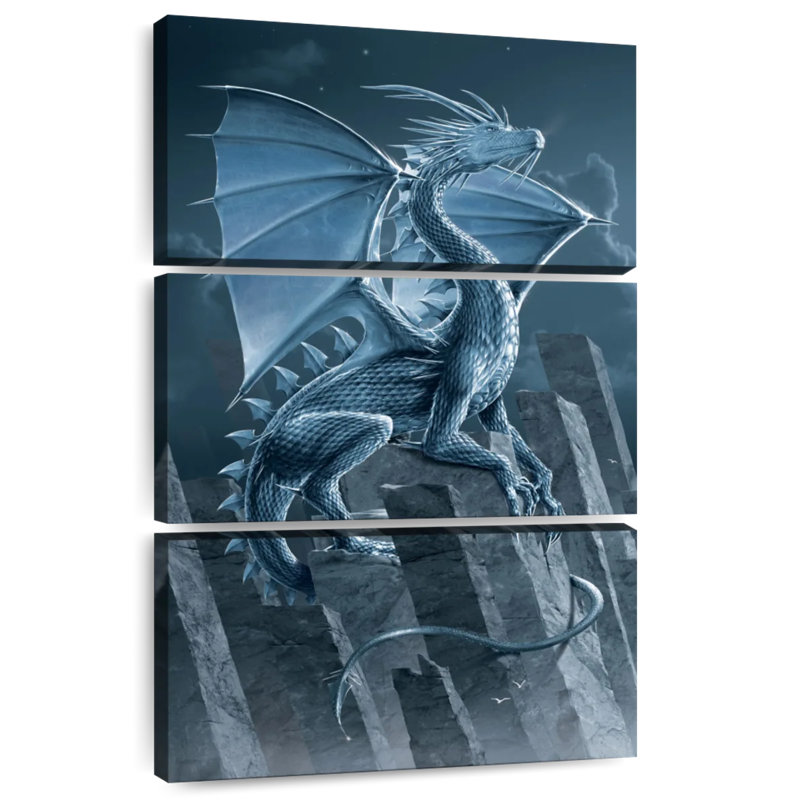 Brampt Silver Dragon, 32" H x 20" W