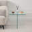 Tempered Clear Glass Sidetable