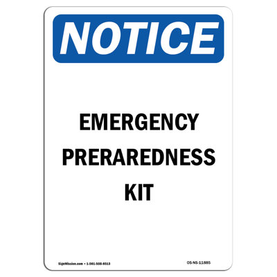 Emergency Preparedness Kit Sign