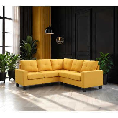 Canapé modulaire en tissu Naithan