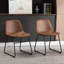 Chaise d'appoint revêtue de similicuir Davey-386379604