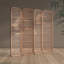 Paravent en bois de noyer-105549364