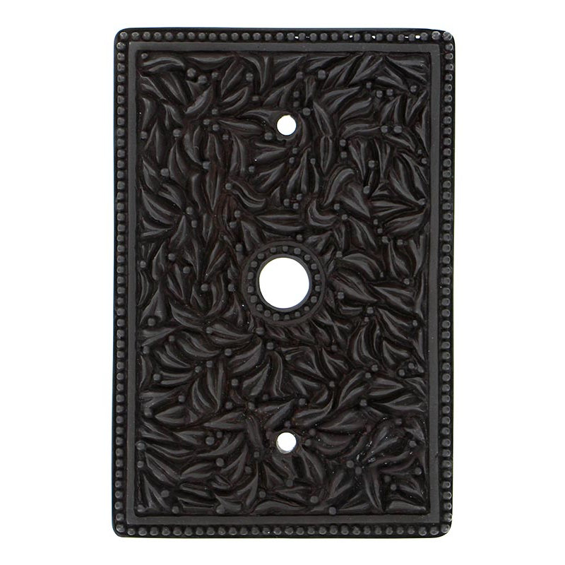 San Michele 1-Gang Coax Wall Plate, Oil-Rubbed Bronze