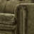 Green Chenille Retro Straight Living Sofa