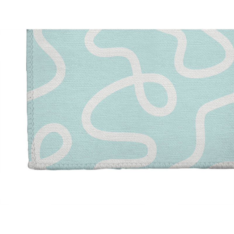 Paillasson Squig, Light Blue, L 48 po x L 72 po