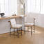 Dossier de tabouret de bar moderne rembourré avec accoudoirs poussables, tabouret de comptoir élégant avec repose-pieds, pour bar / îlot de cuisine / comptoir de réception (ensemble de 2)-672934896