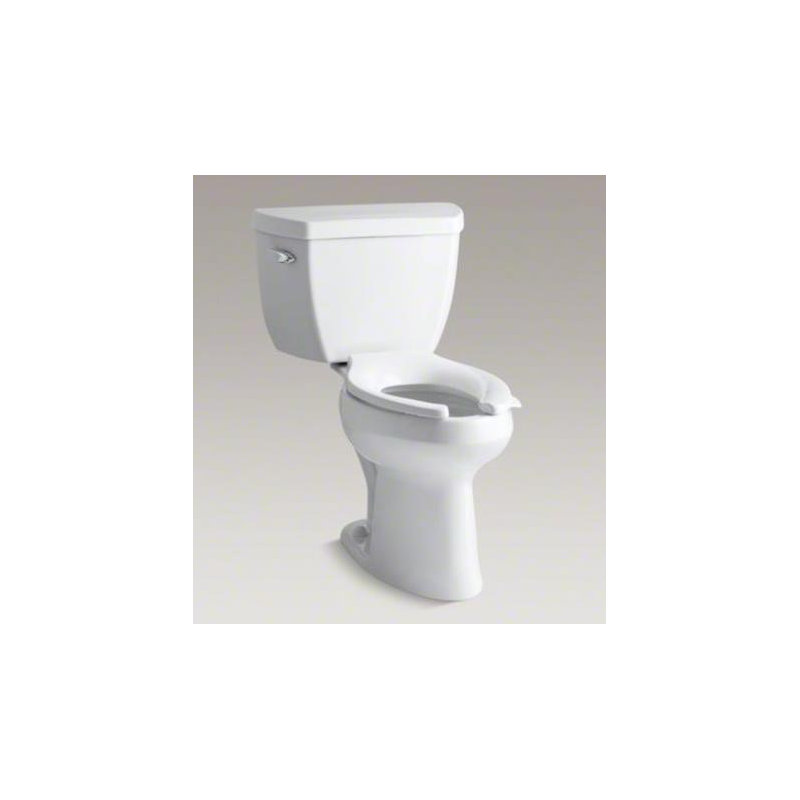Highline Classic Comfort Height 2 Piece Elongated 1.0 GPF Toilet with Pressure Flush Technology, Yes, Left-Hand, White