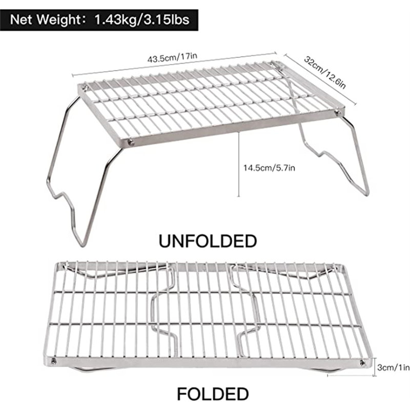 REDCAMP 9'' W Portable Charcoal Grill