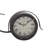 Analog Metal Mechanical Tabletop Clock in Black
