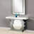 Longo 47'' Glass Console Table
