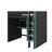 Full Size Wooden Gaming Loft Bed Featuring Desk, Storage Shelves & Built-In Ladder, Equipped With Storage Closet-1419426136