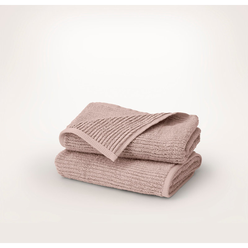 Turkish Ribbed Washcloth Set, Cream
