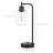 16.5'' Industrial Glass Table Lamp Set with Touch Control, AC Outlet and USB A&C